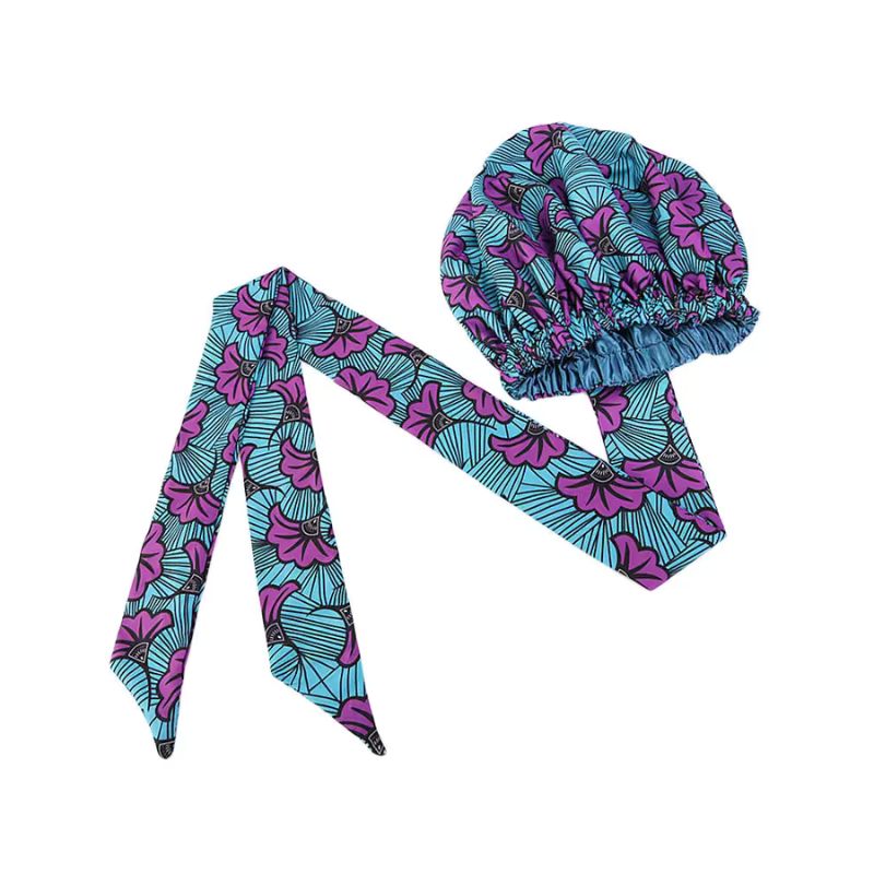 Protective bonnet for locs designed to reduce frizz and keep dreadlocks moisturized overnight | Shop L'ABC Des Locs