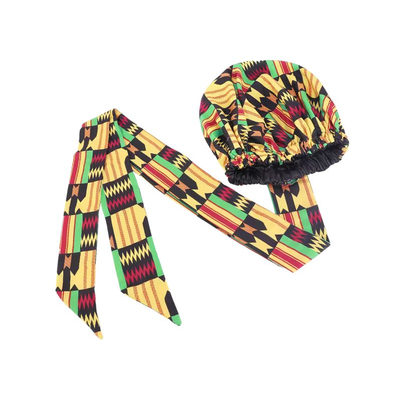 Protective bonnet for locs designed to reduce frizz and keep dreadlocks moisturized overnight | Shop L'ABC Des Locs