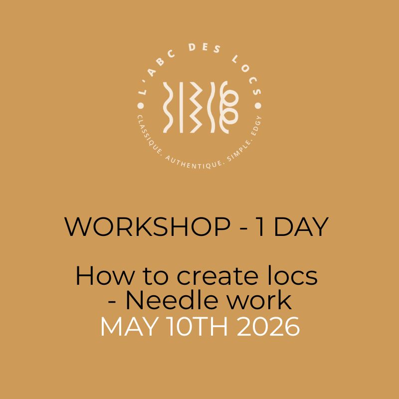 Microlocs workshop flyer in Montreal teaching hands-on installation and maintenance techniques | Shop L'ABC Des Locs