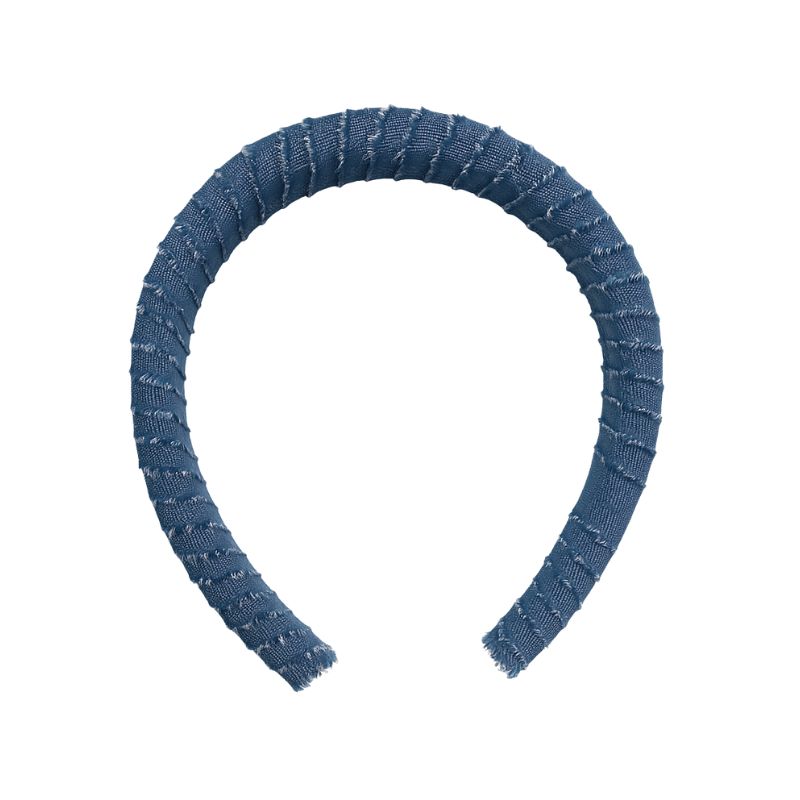 Denim padded headband ideal for securing and styling dreadlocks comfortably | Shop L'ABC Des Locs