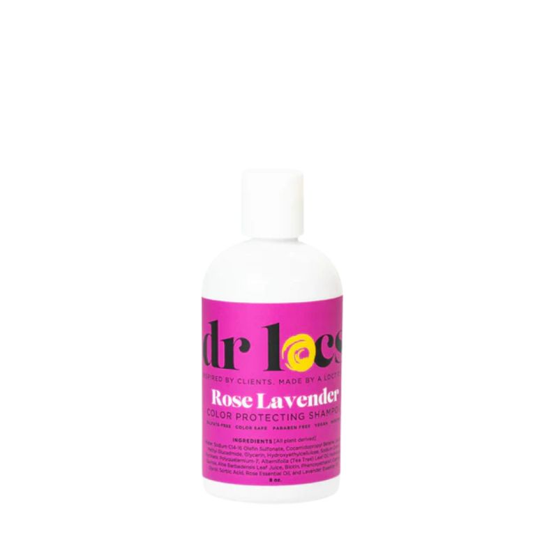 Rose Lavender Loc Shampoo for gentle cleansing and color protection for natural hair | L'ABC Des Locs