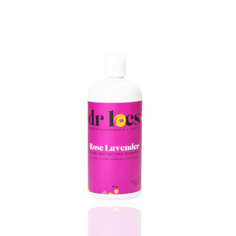 Rose Lavender Loc Shampoo for gentle cleansing and color protection for natural hair | L'ABC Des Locs